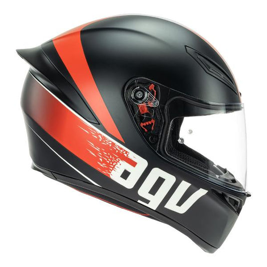 AGV K1 Grip Matt Black/Red  - LIMITED STOCK CLEARANCE