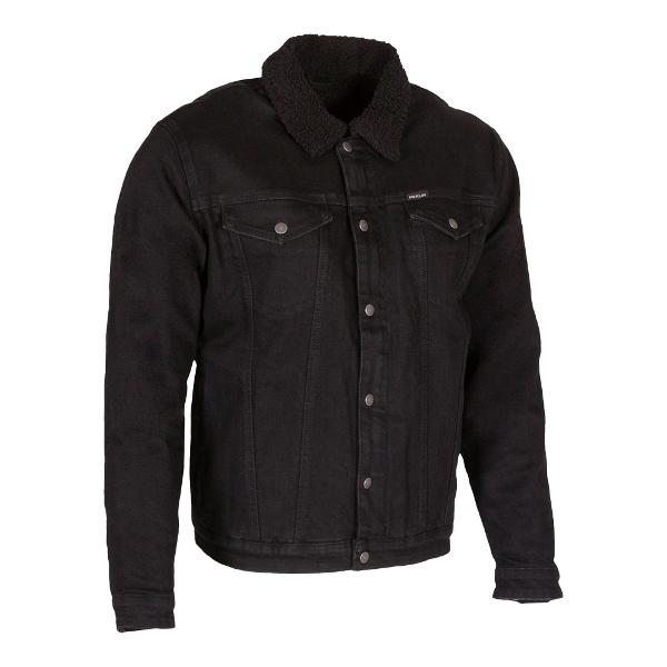 MERLIN Jacket Sherpa D3O Black DENIM JACKET