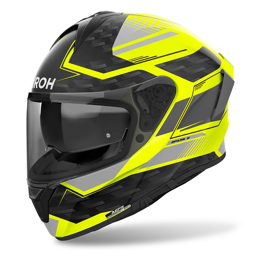 Airoh - SPARK 2 SHADOW  GREEN-YELLOW-GREY-ORANGE-RED-GOLD-MATT BLACK